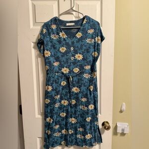 Blue floral seasalt and Cornwall drawstring dress.